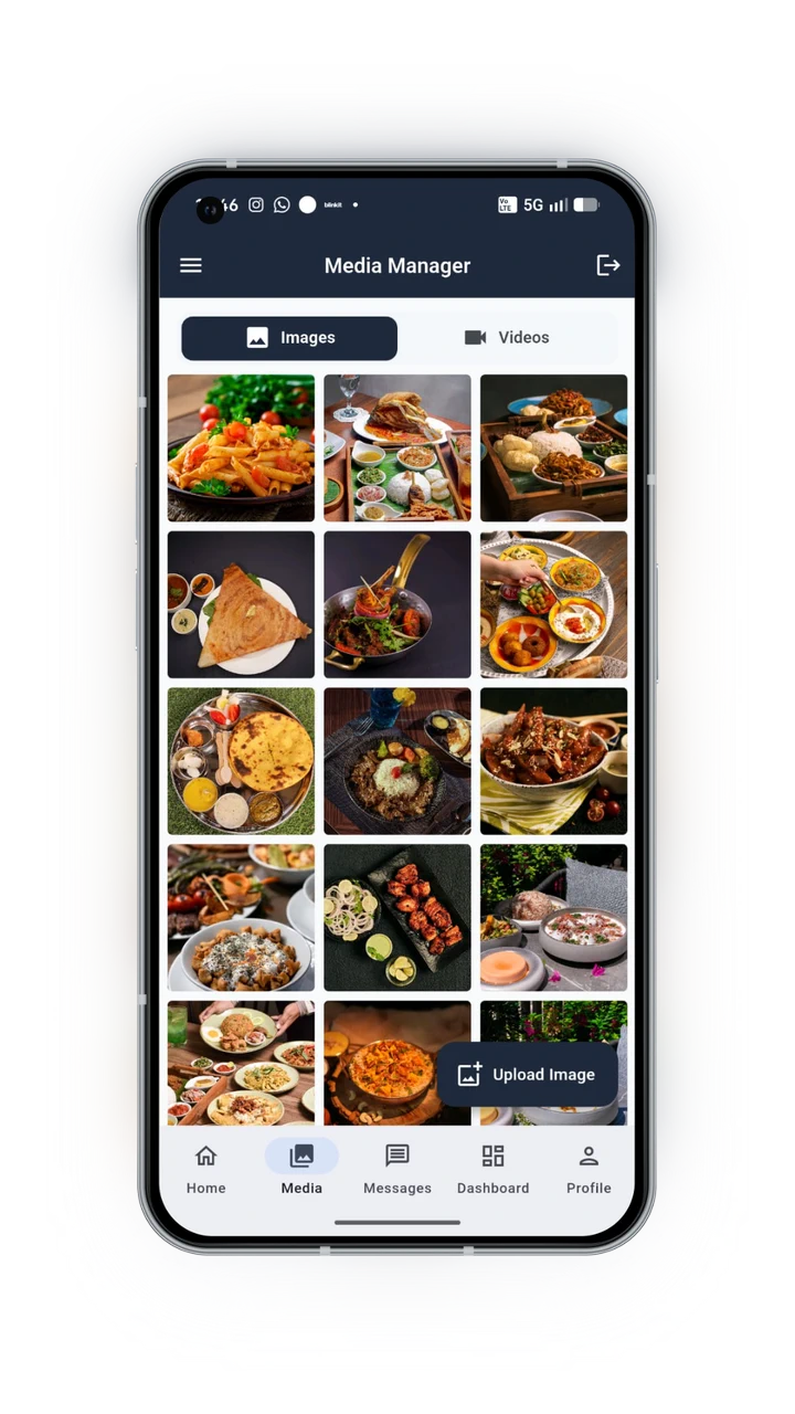 Upload product photos and image assets in Penchu Media Manager